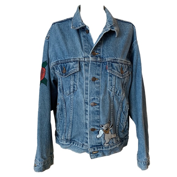 Vintage Levi's Hand painted Grateful Dead Jacket - Picture 3 of 10